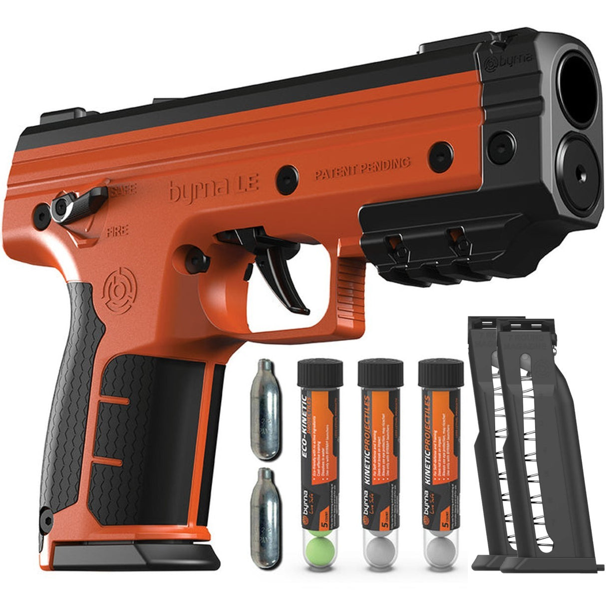 Byrna LE Kinetic Non-Lethal CA Legal Projectile Gun Bundle