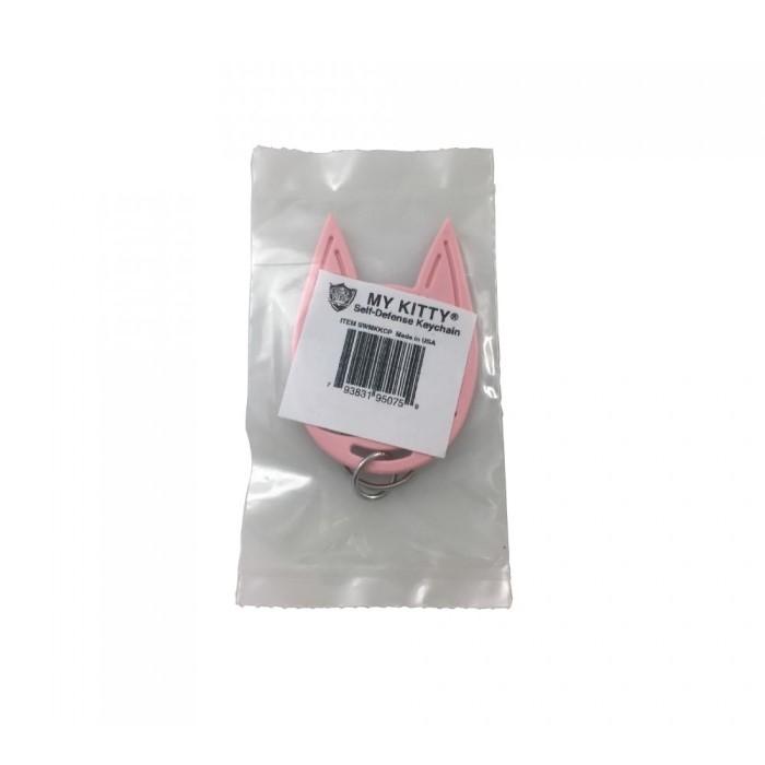 Pink My Kitty Plastic Self-Defense Keychain Weapon in a packaging