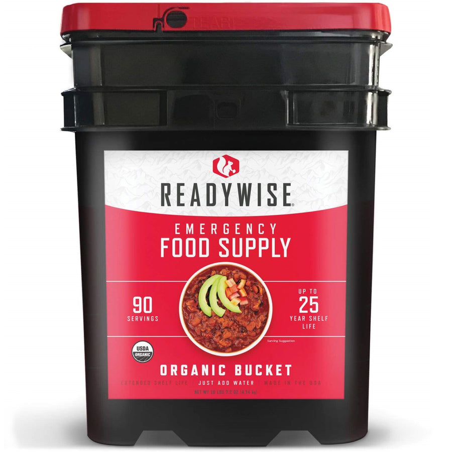 ReadyWise™ 90-Serving Organic Breakfast & Entrée Emergency Food Supply
