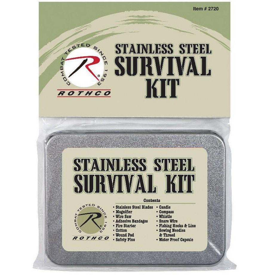 Rothco Emergency Essential Outdoor Pocket Survival Kit in packaging