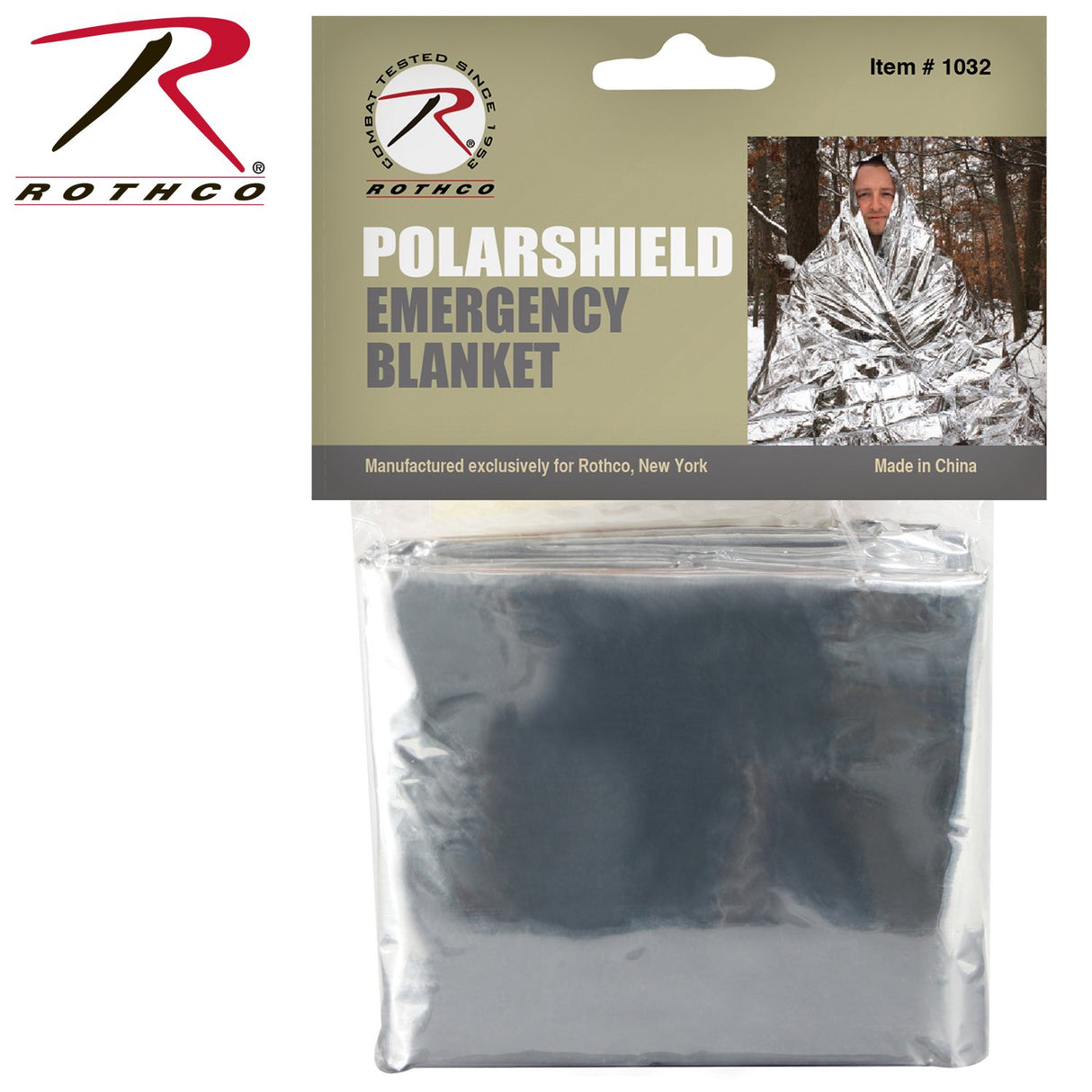 Rothco Polarshield 1-Person Polyester Thermal Survival Blanket in packaging