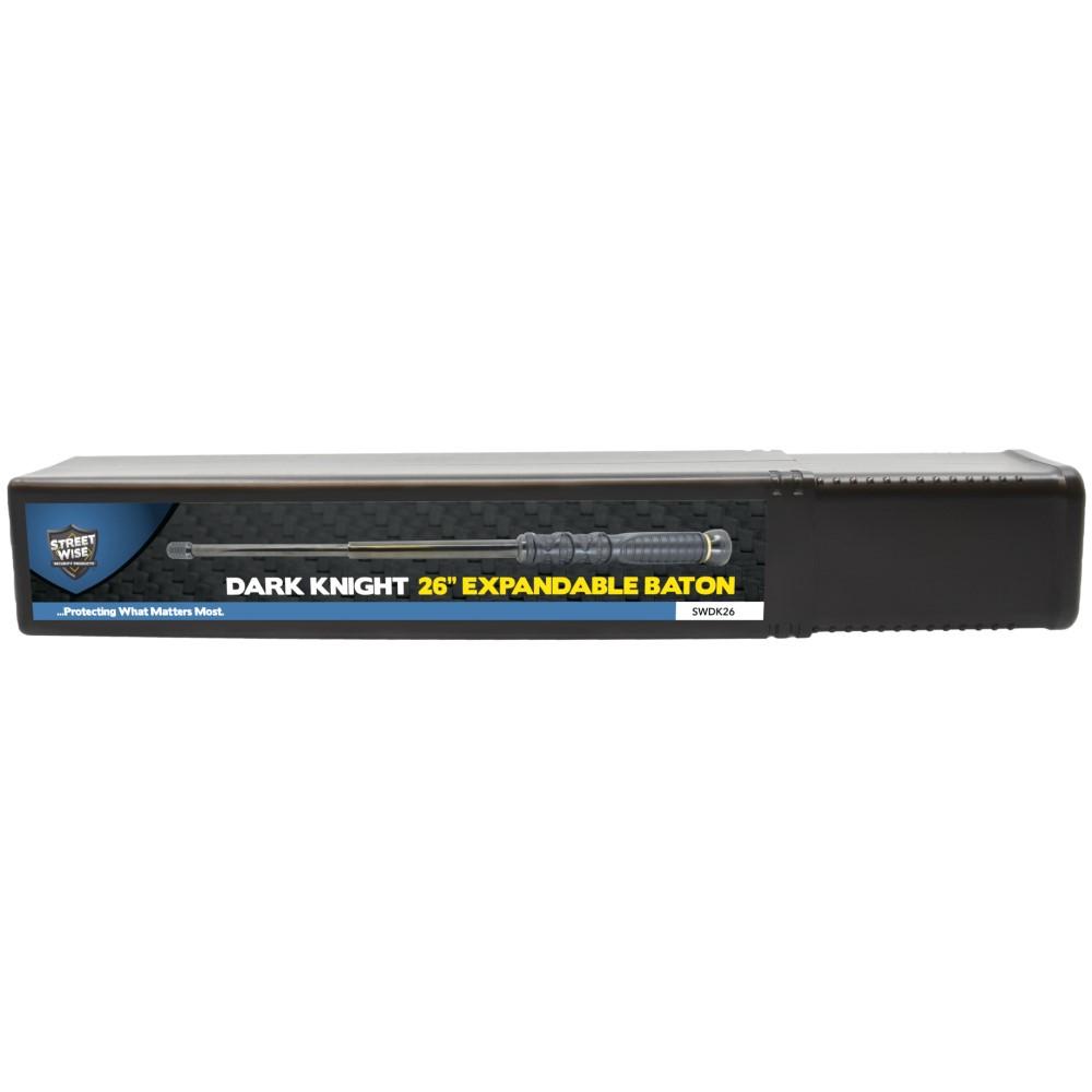 26" Streetwise Dark Knight Expandable Baton in a packaging