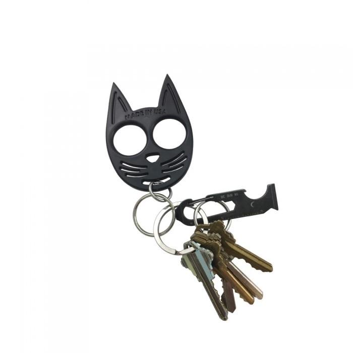 My Kitty Plastic Self-Defense Keychain Weapon Black