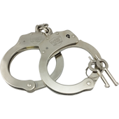 Secondary image - Streetwise Double Lock Solid Steel Handcuffs Nickel