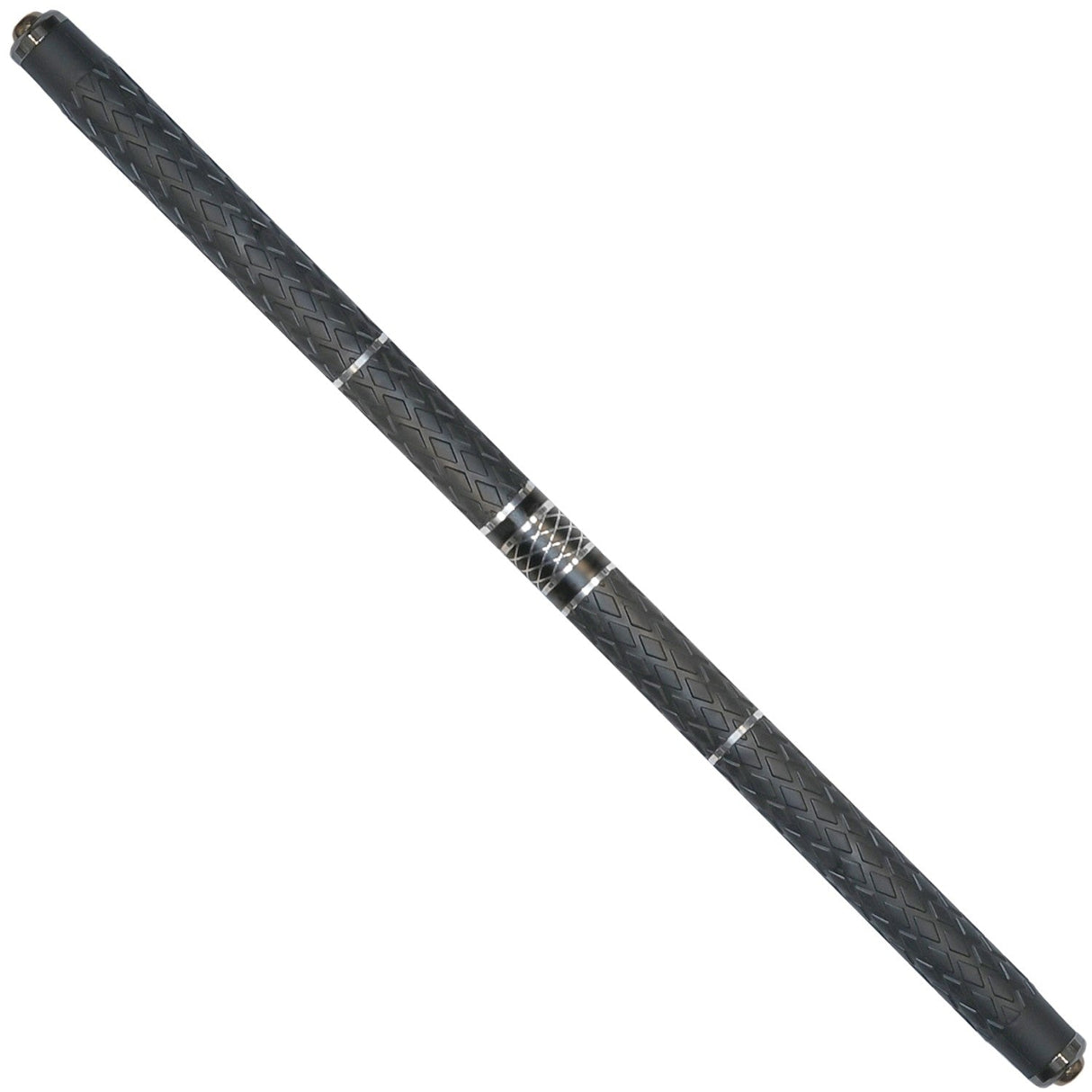 a front view angle of the normal size Streetwise™ Expandable Solid Steel Baton Bo Staff 5'.