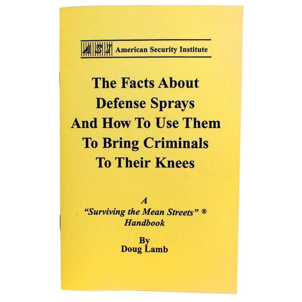 ASI How To Use Tactical Defense Sprays Handbook front cover