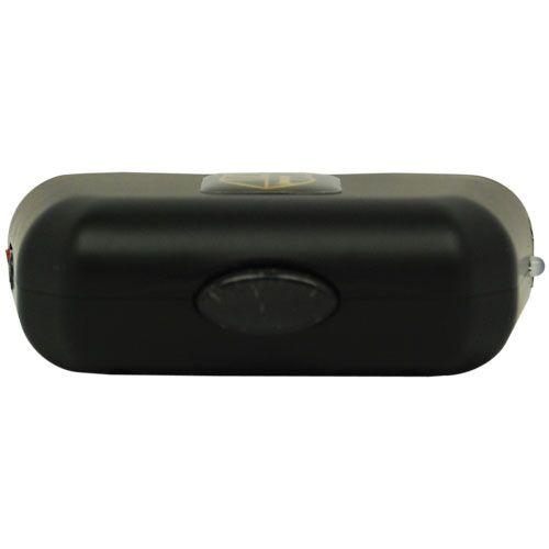 bottom view of the Black Safety Tech Spike Knuckle Rechargeable Stun Gun