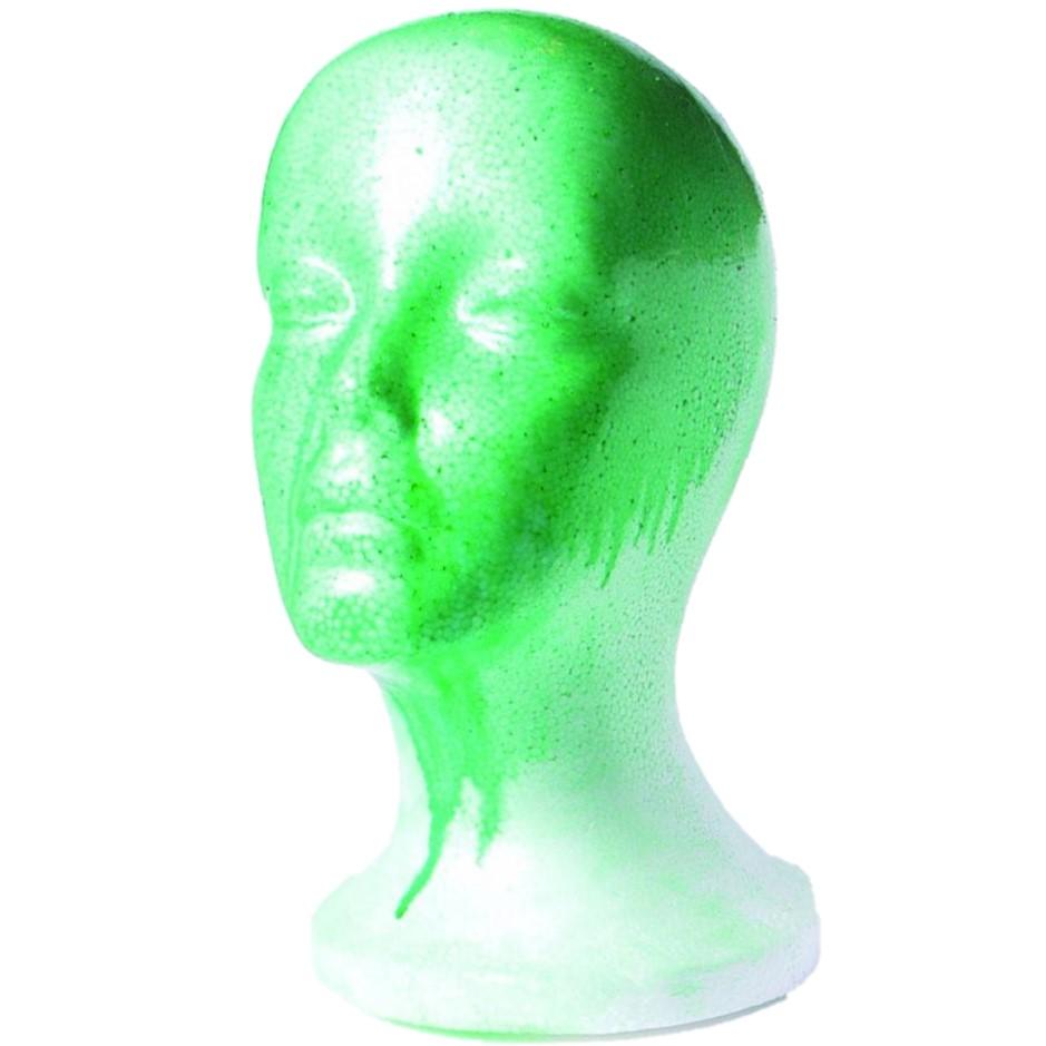 Fox labs dummy with green marking spray on face