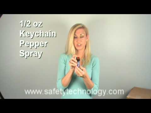 video using keychain pepper spray