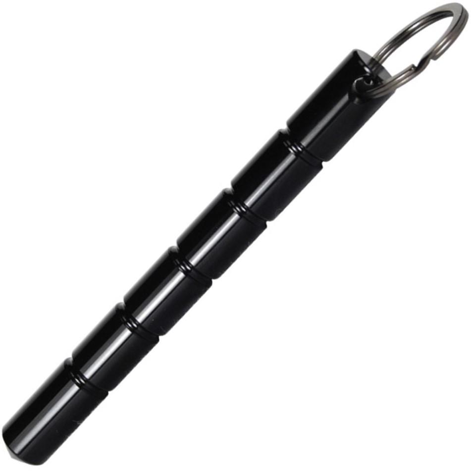 5.5" Black Tactical Pointed Tip Aircraft Aluminum Kubotan from WeaponTek