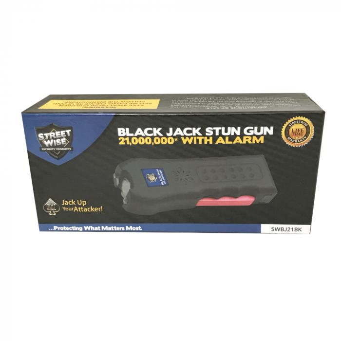 120 dB Black Jack Stun Gun Alarm from Streetwise in packaging