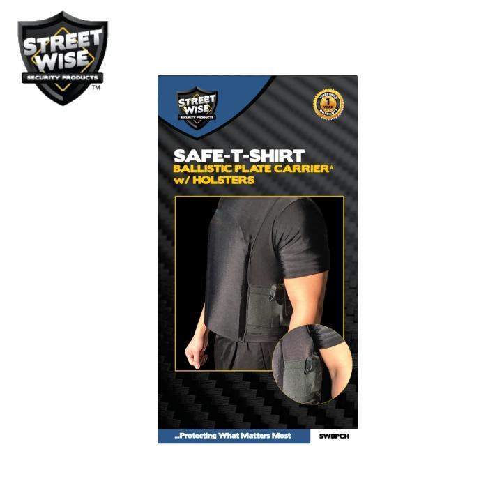 Streetwise™ Safe-T-Shirt Ballistic Plate Carrier w/ Holster L-2XL