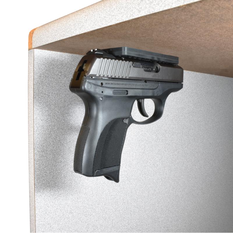 Streetwise Concealed Magnetic Gun Mount mounted underneath a desk