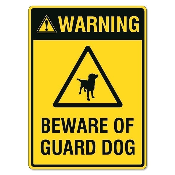 Hey Burglars, Beware Barking Dog!