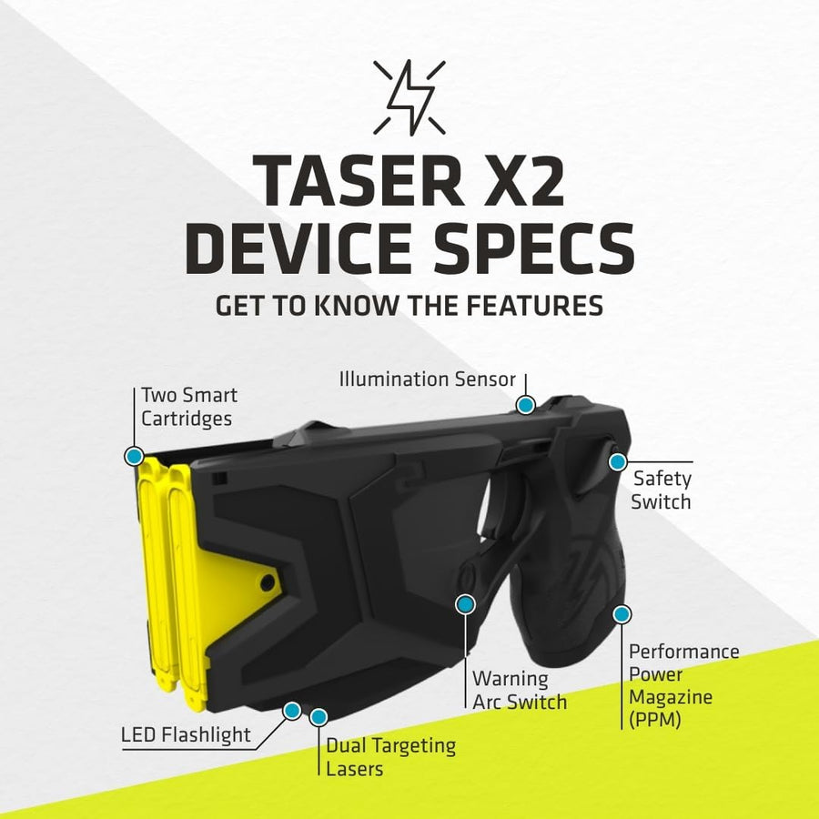 TASER® X2 Stun Gun with Dual Laser The Home Security Superstore