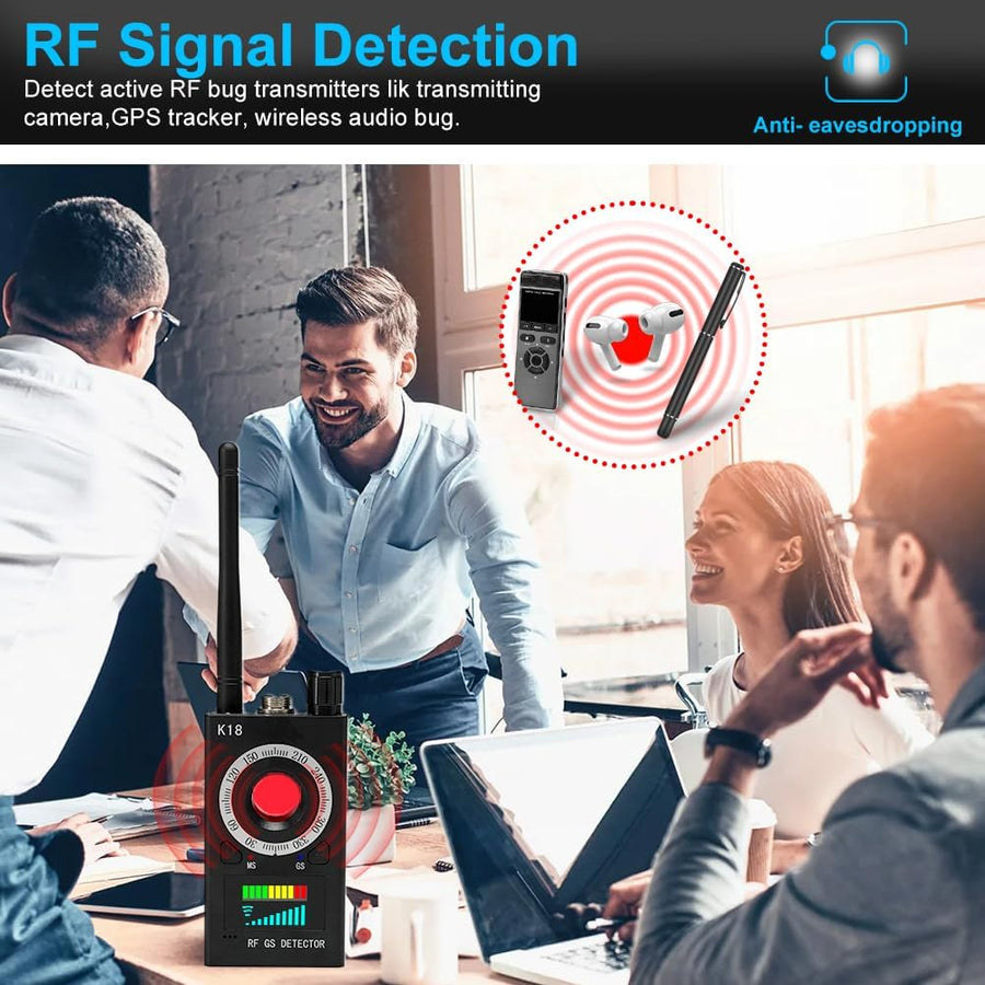 SpyWfi™ Rechargeable Hidden Camera & Wireless Signal Bug Detector
