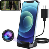 Android Micro USB Charging Dock Spy Camera 1080p HD WiFi - Motion Activated Spy Cameras