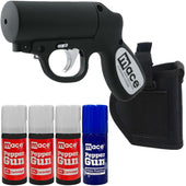 Mace® LED Pepper Gun Reloadable Power Stream Spray Bundle Pack - Pepper Guns