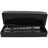 Black Butterfly Trainer Fake Folding Pocket Knife in packaging