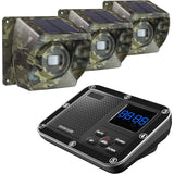 3 pack of transmitters and one receiver for Crow Alert Wireless Outdoor Motion Detector Driveway Alarm System