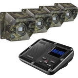 4 pack of transmitters and one receiver for Crow Alert Wireless Outdoor Motion Detector Driveway Alarm System