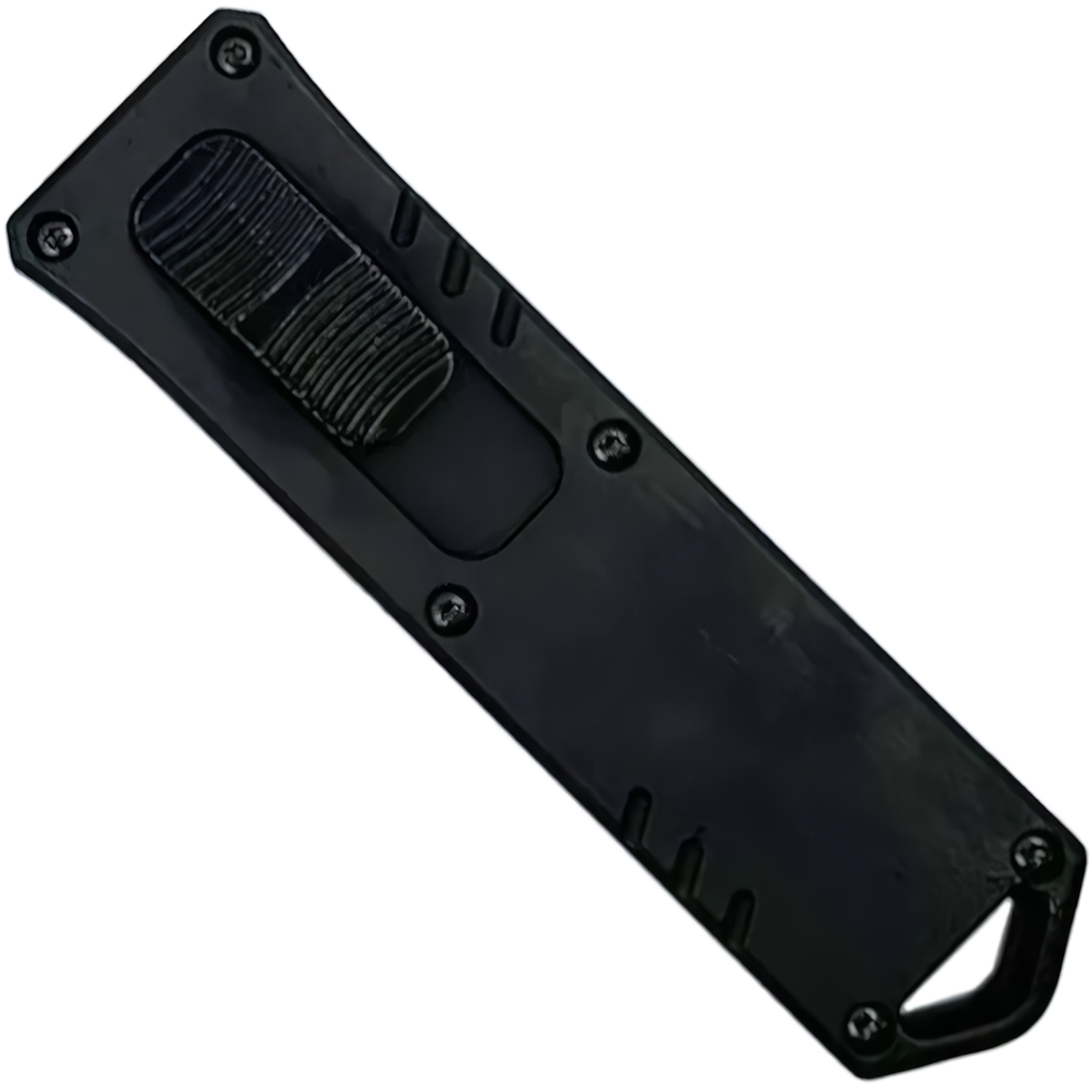 A closed black 3" Armed Force Tactical Mini Automatic OTF Dagger Pocket Knife

