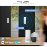 Demonstration of voice control foCrow Alert Smart WiFi Magnetic Contact Window & Door Intruder Alarm using a smart speaker and the apps like Alexa and Google Assistant