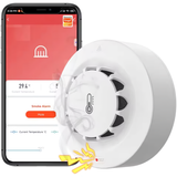 Demonstration of the smoke detector's high sensitivity with an immediate alert being sent to a smartphone app