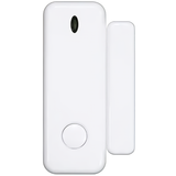 Front view of a white Crow Alert Smart WiFi Wireless Home Security door and window sensor