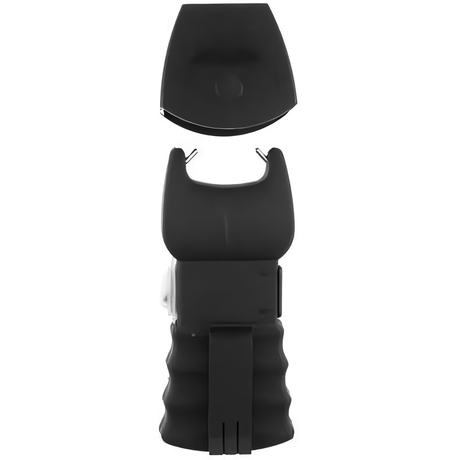 Dual Defense Lightning Strike compatible stun gun with the attachment point for the reload cassette visible