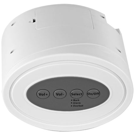 Motion detector with barking dog intruder alarm