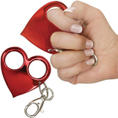 Heart Ache Self-Defense Keychain Knuckle Attack Weapon - Keychain Weapons