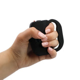 A hand holding a black JOLT 80M Protector Rechargeable Stun Gun