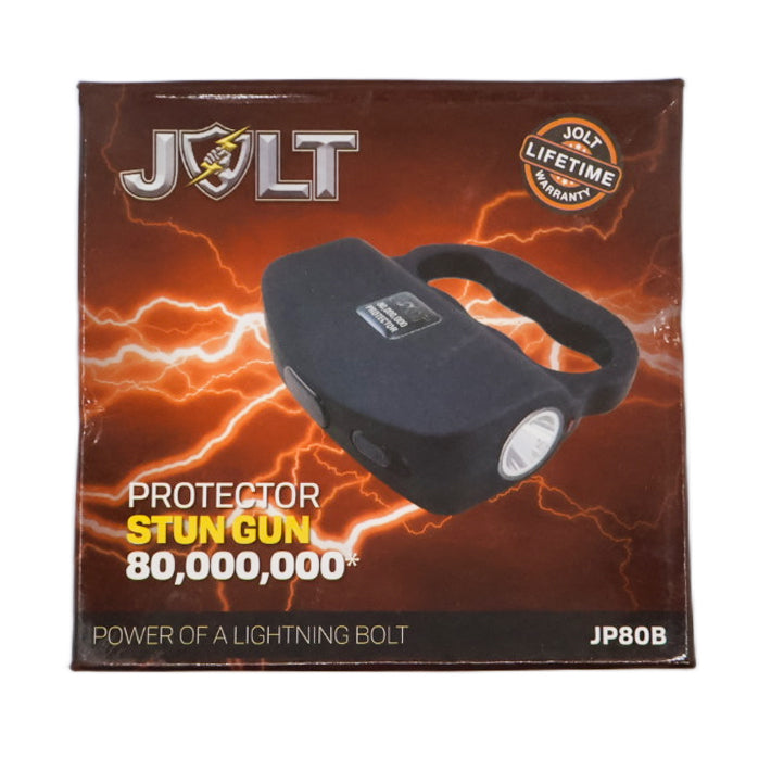 JOLT 80M Protector Rechargeable Stun Gun in a packaging