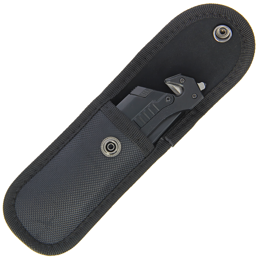 Tiger-USA® 5-in-1 Steel Folding Pocket Knife w/ LED Light & Fire Starter