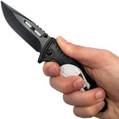 Secondary image - Stainless Steel Spring Assisted Folding Pocket Knife 3.5
