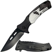 Stainless Steel Spring Assisted Folding Pocket Knife 3.5