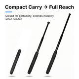 Police Force Tactical Expandable Solid Steel Baton 26"