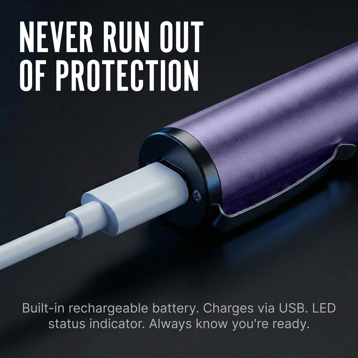 Streetwise Pain Pen 6" Rechargeable Stun Gun 25M