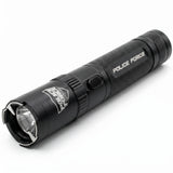 A hand holding a Police Force Tactical Stun Gun Flashlight Black 9.2M