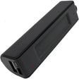 A black Rechargeable Voice Recorder & Power Bank with Magnetic Mount 