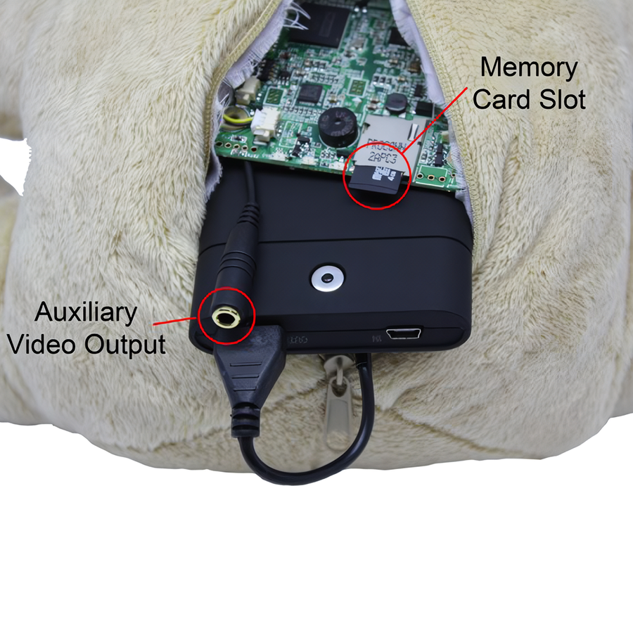 hardware in nanny teddy bear nanny camera