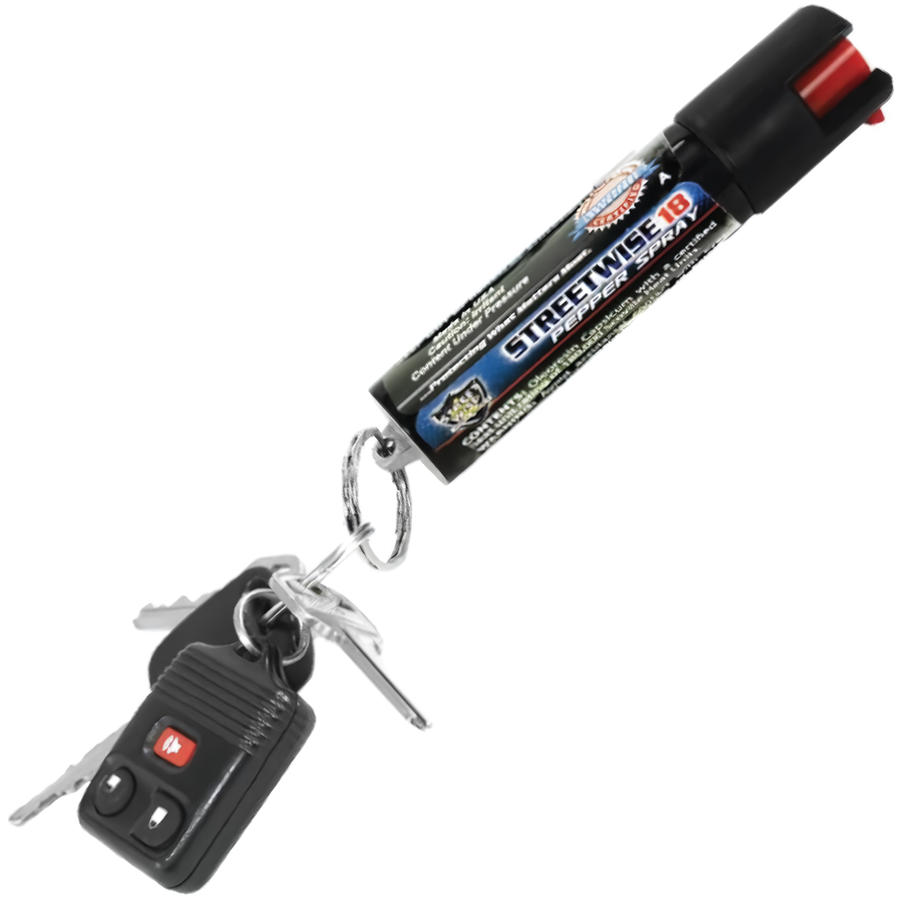 Streetwise™ 18 Keychain Pepper Spray UV Marking Dye 1/2 oz.