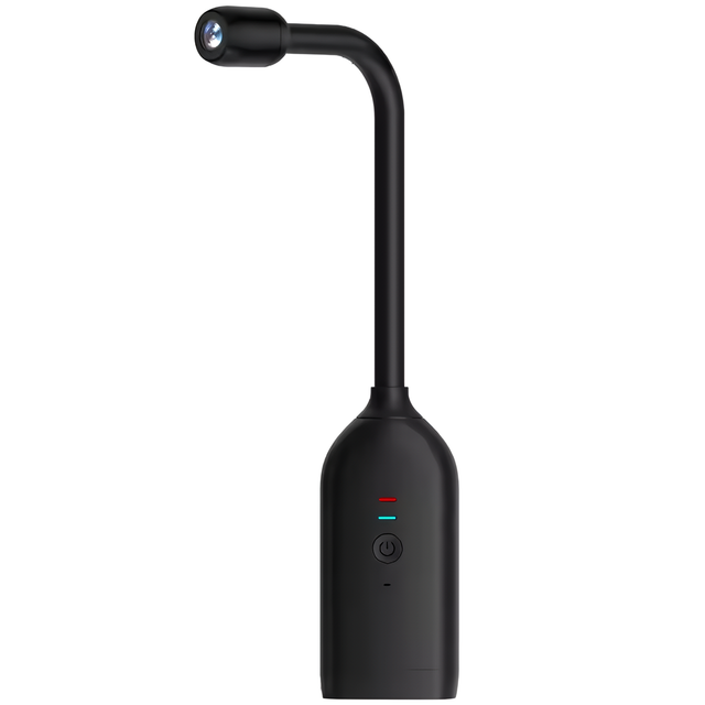 A black SpyWfi 360º bendable security camera with a motion-activated feature and 1080p HD resolution.