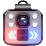 Front view of SpyWfi Mini Rechargeable LED Waterproof Body Camera 1080p HD DVR