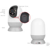 Labels of SpyWfi Nanny Security Wifi Camera 2K Parts