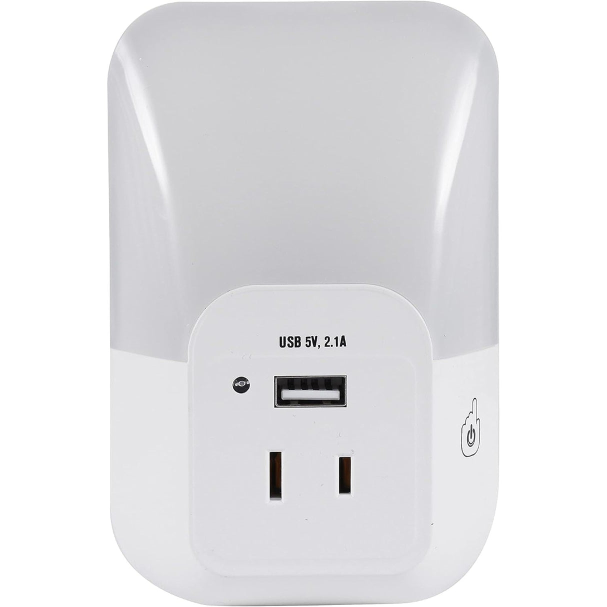 White Night Light USB Plug Adapter Hidden Spy Camera from SpyWfi