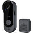 A set of black SpyWfi doorbell security 1080P camera with night vision and motion detection