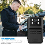 Promotional graphic showing a policeman wearing a SpyWfi Rechargeable Night Vision Police Body Camera 1080p HD WiFi