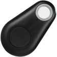 A black SpyWfi mini waterproof Bluetooth GPS tracker tag